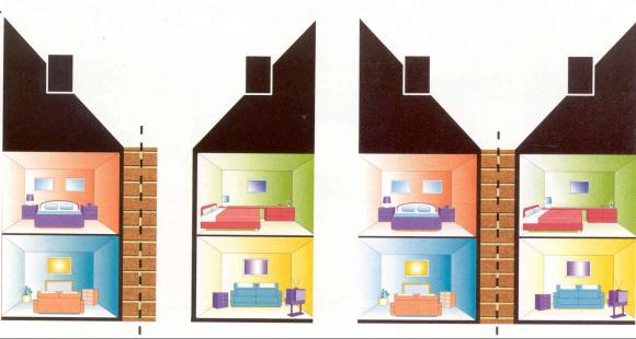 Party Wall schematic 1 houses