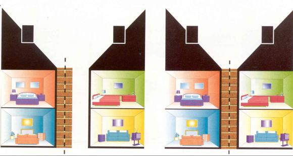 Party Wall schematic 1 houses